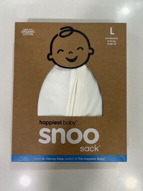 Happiest Baby Snoo Sack Sleep Sack in Cream - Large (18-26lbs)